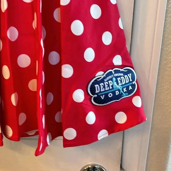 Red and white polkadot A frame dress S, M and L- multiple sizes available🔴 - Picture 3 of 3